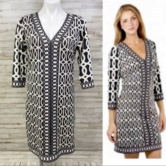 Gretchen Scott Designs Bordertown Jersey Dress S - Picture 2 of 5